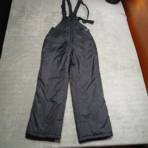 SkiGear Womens M Snow Overalls Black Ski Snowboard Bib Slope-Side Minimalist Med